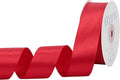 Red Satin Ribbon 1 inch X Continuous 25 Yards, Single Face Polyester Ribbon by Kryvusribbon
