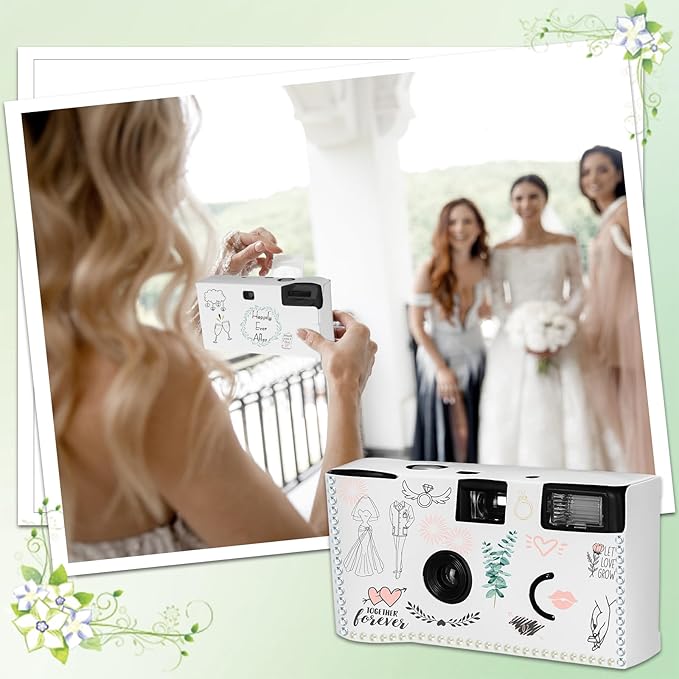 8 Pack Disposable Camera for Wedding 35 mm Film Single Use Camera - Image 5