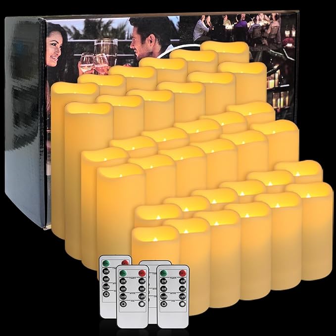 36-Pack Flickering Flameless Candles - Image 4