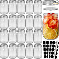 CycleMore 20 Pcs 12oz Glass Mason Jars by CycleMore