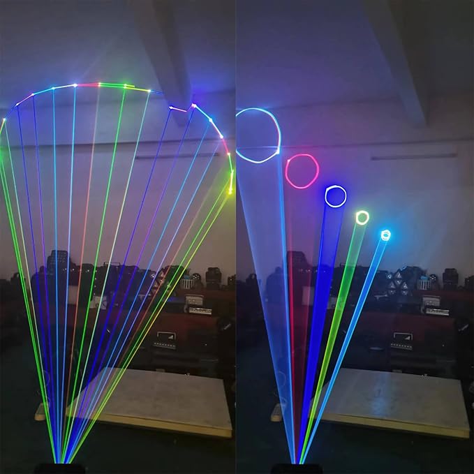 JUNMAN 2W 2000mw RGB Full Color Animation Stage Effect Light DJ Disco Stage - Image 5