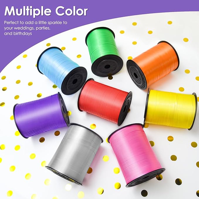 Dark Purple Curling Ribbon, Balloon String 500 Yard - Image 5