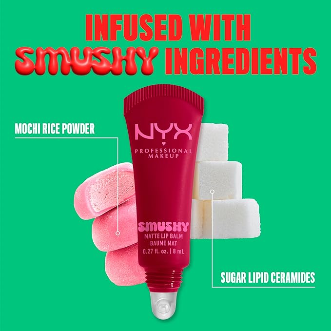 NYX PROFESSIONAL MAKEUP Smushy Matte Lip Balm, Tinted Lip Moisturizer - Image 6