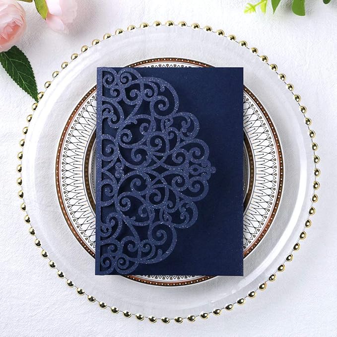 PONATIA 5.12 x 7.2 Laser Cut Invitation Pocket - Image 8