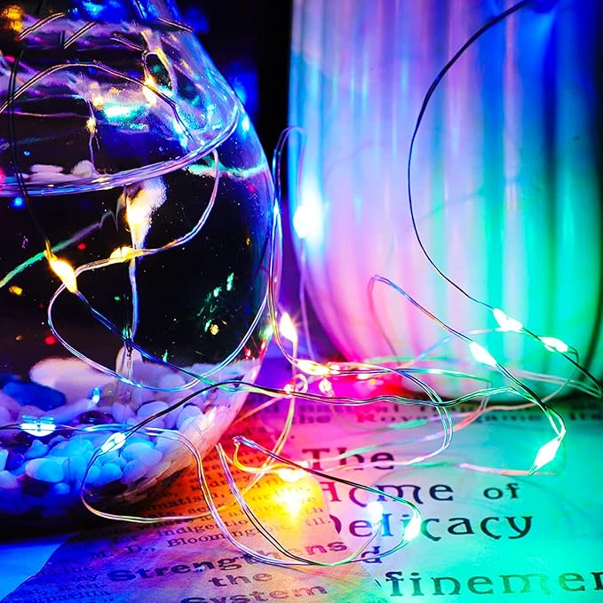 24 Pack LED Fairy Lights Battery Operated 7Ft 20Led Warm White Mini String - Image 7