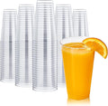 FOCUSLINE 200 Pack 16 oz Clear Plastic Cups, Large Disposable Cups Plastic by FOCUSLINE