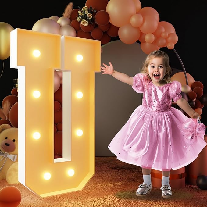imprsv 3FT Block Marquee Letters Light Up Letters by Letsmakeitimpressive