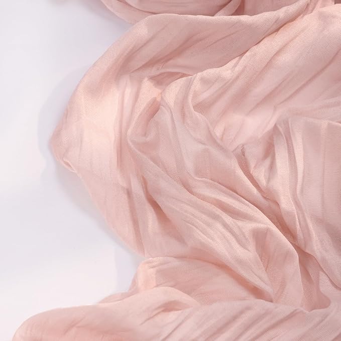 Pink Cheesecloth Table Runner 12 Pack Fall Table Runners Boho Gauze 120 Inches - Image 3