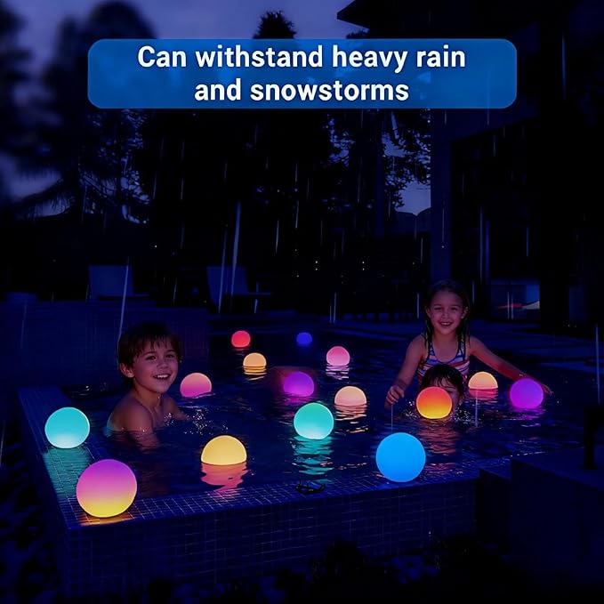 LOFTEK LED Ball Light, 3-inch RGB Ball Mood Lighting, Waterproof Ambient - Image 5