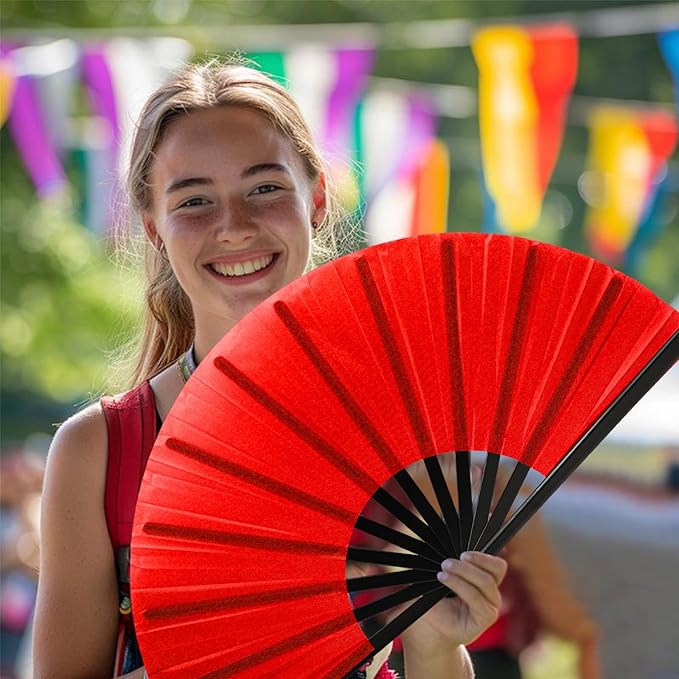 13inch Large Rave Fan Popping Clacking Fans - Image 5