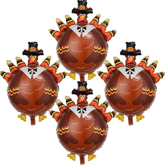 Turkey Balloon Thanksgiving Balloons Fall Balloon Decorations Turkey Balloons by Eostankr