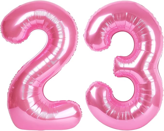number pink 23 balloon by Upgesy
