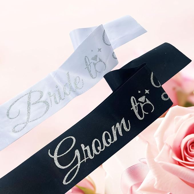 Bride Sash Bachelorette Party Bride and Groom to Be Sash - Image 4
