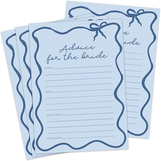 DEEKA 30 PCS Bridal Shower Games Card by DEEKA