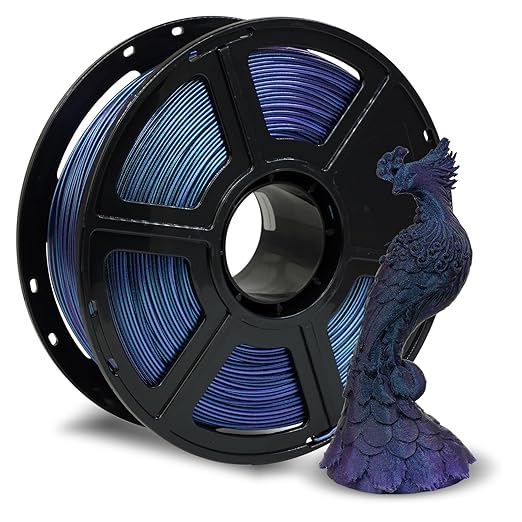 FLASHFORGE Rapid PLA Filament 1.75mm +/- 0.02mm Burnt Titanium & Nebula Purple by FLASHFORGE