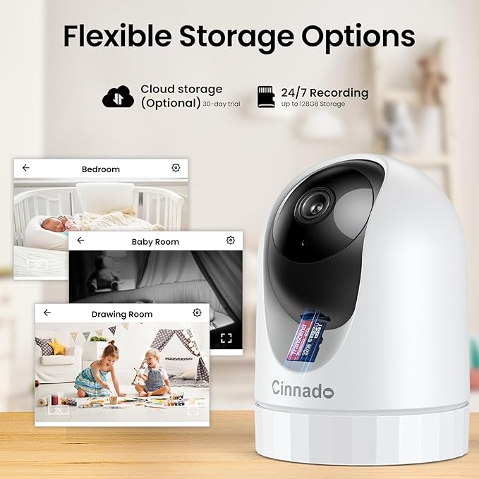 5MP Security Camera Indoor-5G/2.4G Dual WiFi Cameras - Image 6