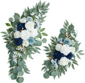 Artificial Dusty Blue Wedding Arch Flower Swags Set of 2 by UdoulaFlowersforLife