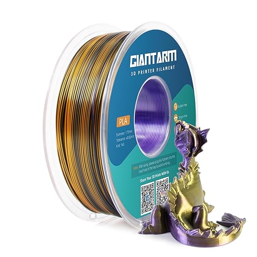 GIANTARM Silk PLA 3D Printer Filament, Tri-Color 3D Printing PLA Filament 1.75mm - Image 6