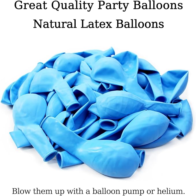 KAWKALSH Light Blue Balloon 12 Inch - Image 3