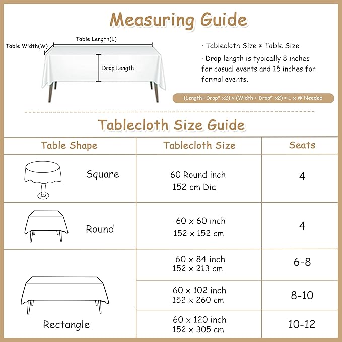 MYSKY HOME Table Cloth 60x84 in Rectangle Table, Cotton Tassel Linen Look - Image 7
