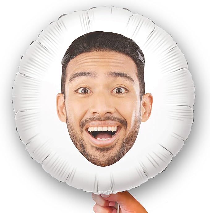 Big Dot of Happiness Personalized Fun Face Photo Balloons, Custom Birthday by BigDotofHappiness