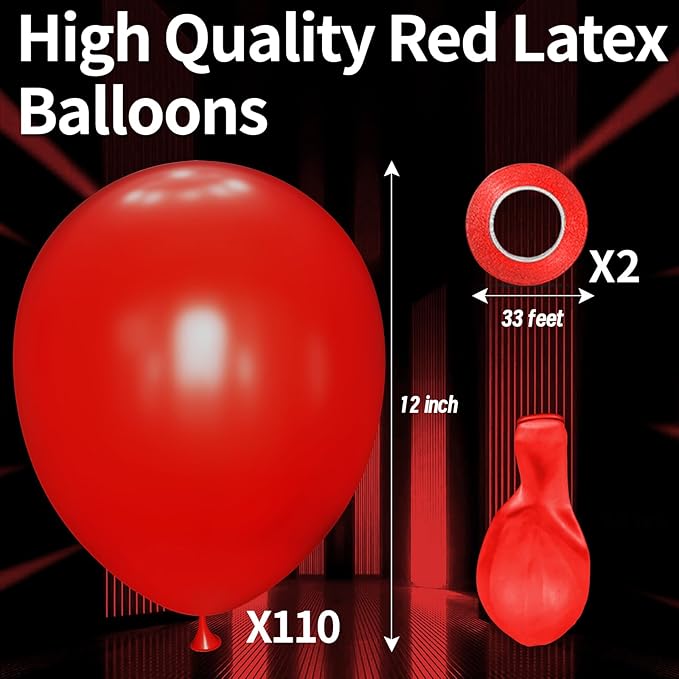 KAWKALSH Red Balloon 12 Inch - Image 2