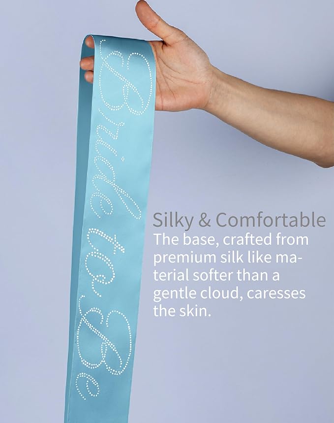 Bride to Be Sash Blue Bachelorette Party Costume Accessories Party Favors - Image 5