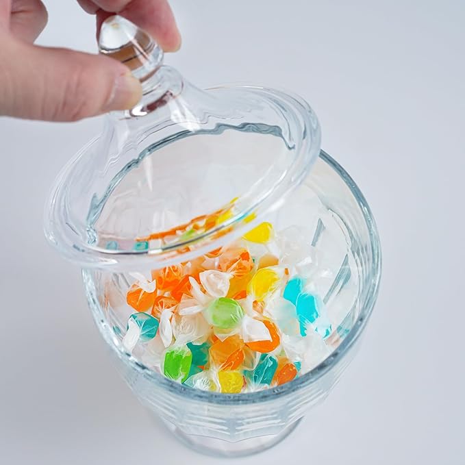 26oz Glass Decorative Candy Jars Clear Cookie Jar Storage Jar - Image 9