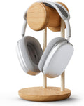 Fenge Headphone Stand for Desk, Nature Wood & Metal Headphone Holder by Fenge