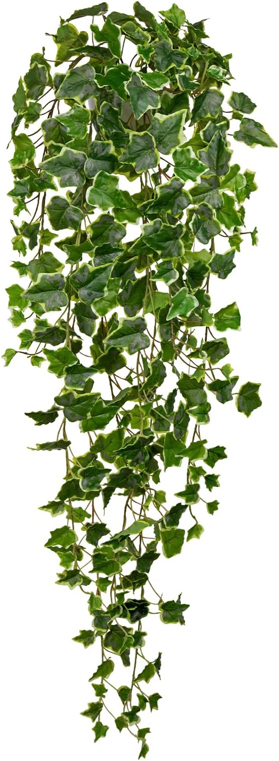 Hollyone Artificial Hanging Plants Wall Potted 47.2" Fake Ivy Vine Faux Ivy by Hollyone