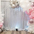 ShiDianYi 8FTx10FT Silver Sequin Photography Backdrop by ShiDianYi