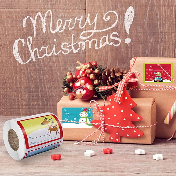 Cerlaza 250pcs Christmas Gift Tags - Image 4
