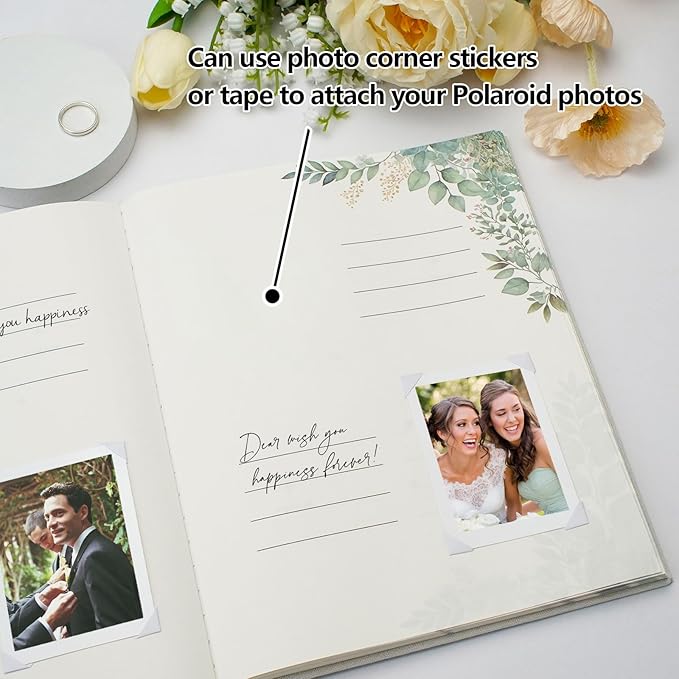Vienrose Wedding Guest Book Polaroid Guest Book Photo GuestBook Sign in book - Image 2