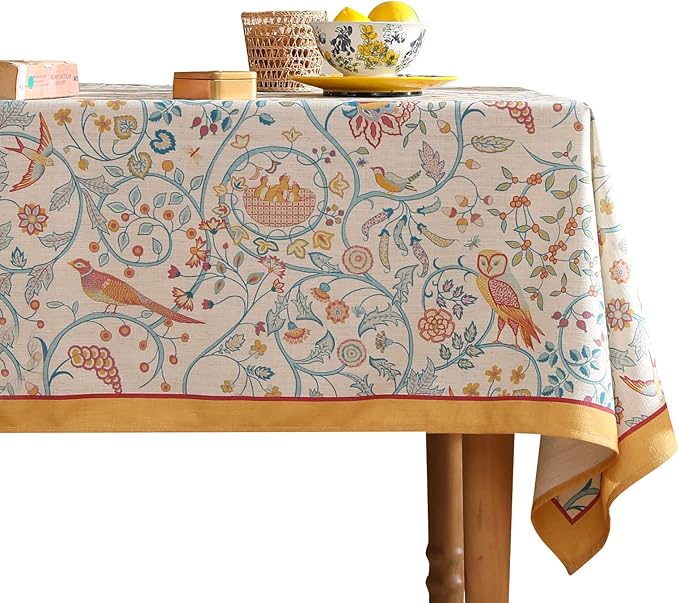 patdrea Designer Vintage French Tablecloth by Welcometopatdrea