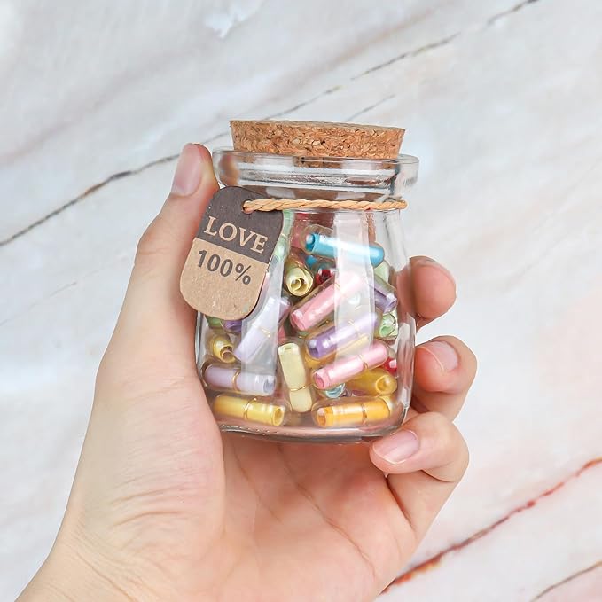 Capsule Letters Message in a Glass Bottle，Message Pills Love Letter Gift - Image 4