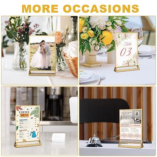 EHWINE 14 Pack 4×6 Clear Acrylic Sign Holder - Image 6