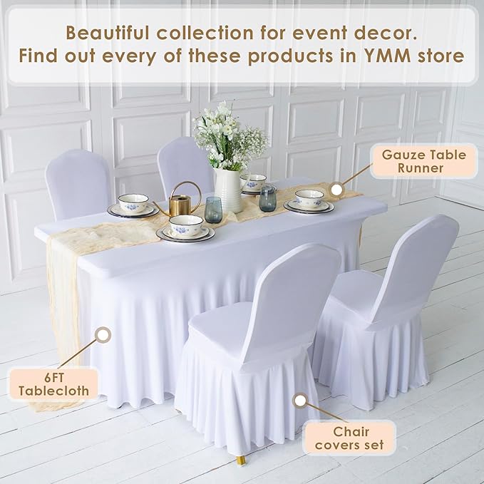 Gauze Table Runner Bulk Cheesecloth 141 in Long Natural Table Runner - Image 3