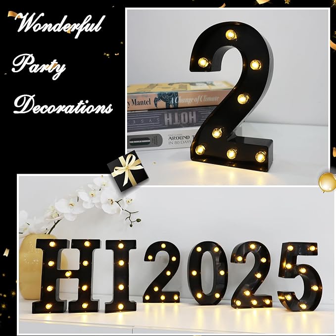 LED Marquee Numbers, 8.58 Inch Led Light Up Numbers - Image 8