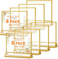 8 Pack Acrylic Sign Holders by Unknown