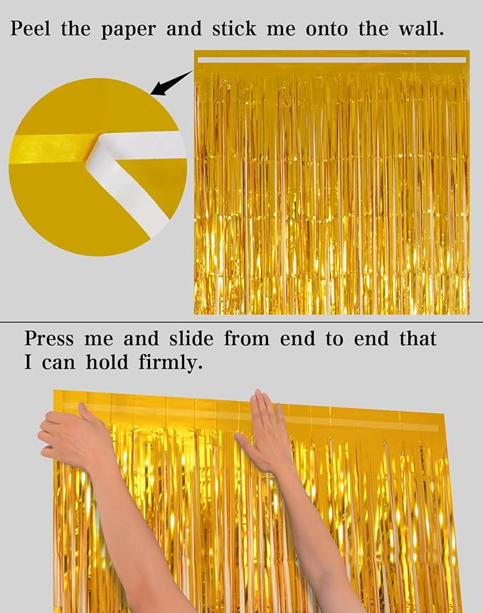 Foil Fringe Curtains Party Decorations - Image 5