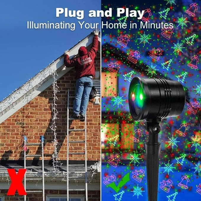 Christmas Projector Lights Outdoor, Led Christmas Laser Lights Landscape - Image 3