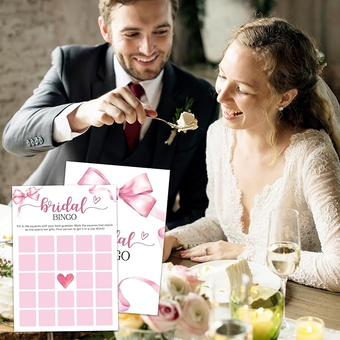 Bridal Shower Games 30 Guests, Bingo Bridal Shower Wedding Games - Image 4