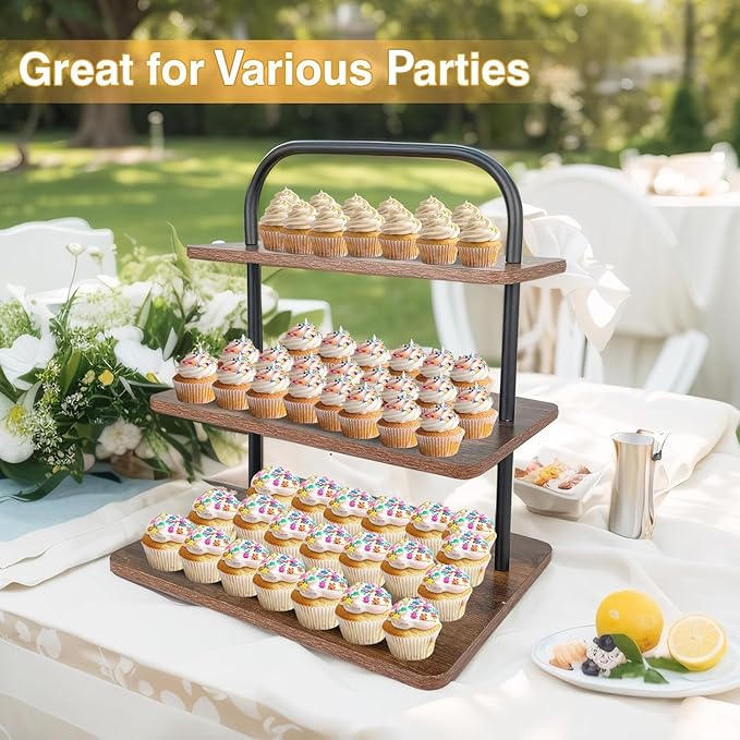 Cupcake Stand, 3 Tier Large Cupcake Stand - Image 2