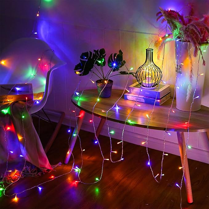 Pastel Plug in Easter String Lights, 33ft 100 LED Clear Wire Decorative - Image 7