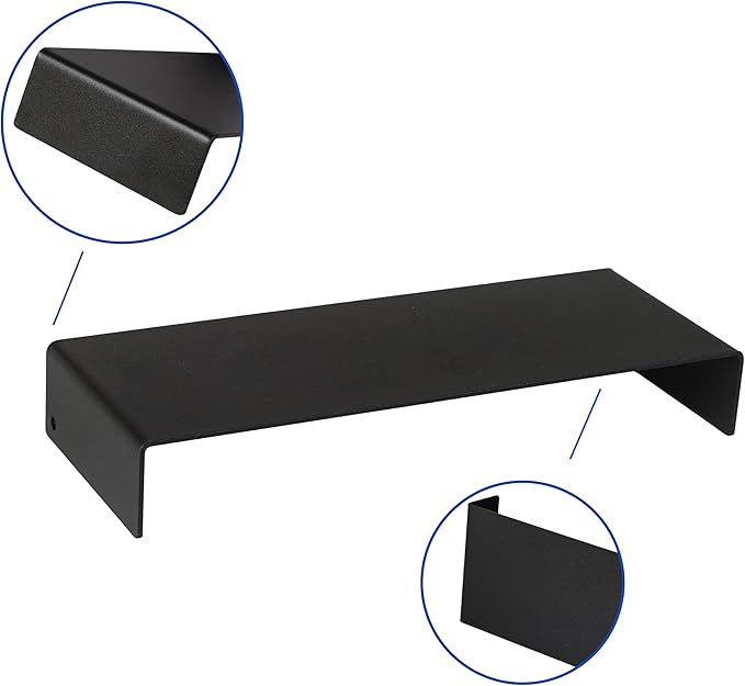 Black Matte Metal Display Stand, Metal Rectangular Display Shelf - Image 6