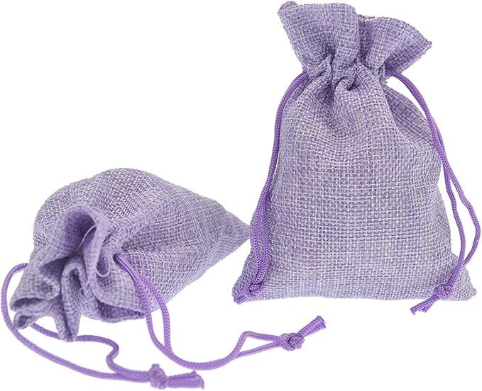 20Pcs Burlap Bags with Drawstring 2.7 x 3.5 Inch, Linen Small Party Favor Gift - Image 5