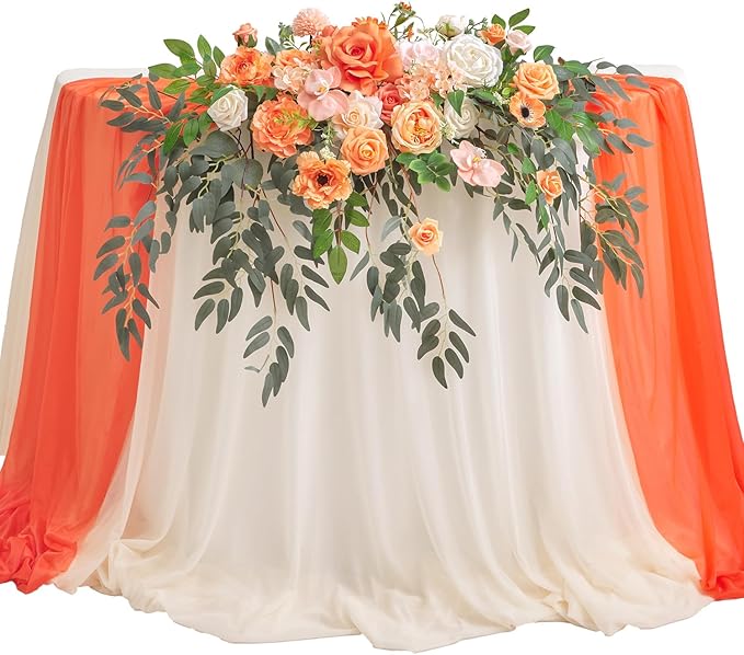 TINGE TIME Artificial Sweetheart Flower Swag by TINGETIME