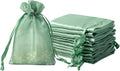 QIANF 20 Pcs Sage Green Small Organza Bags 4X6 inch by QIANF