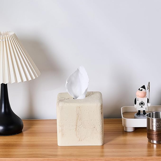 Natural Travertine Textures Tissue Box Cover Square - Image 9
