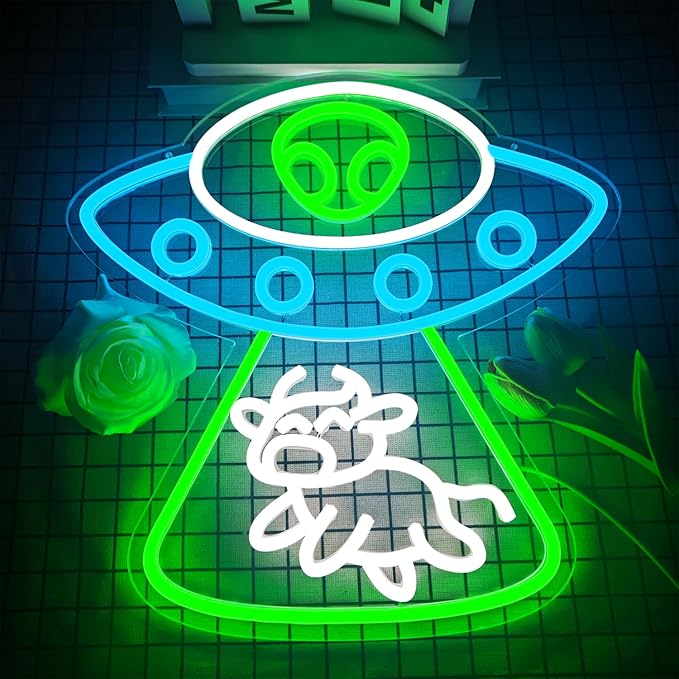 Alien Neon Sign Dimmable UFO Neon Signs - Image 2